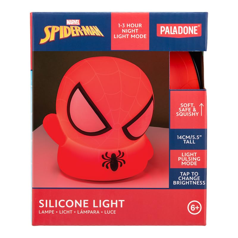 Silicone Superhero Squishy Desk Lamp with Auto-Off Timer & Rechargeable