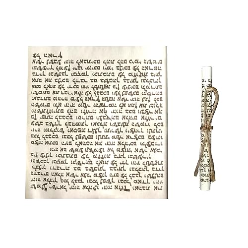 3pcs Metal Mezuzah Case Set with Scroll, 5.3-inch Decorative Door Blessing