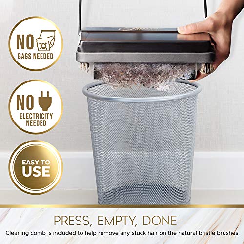 Electrostatic Carpet and Floor Sweeper - 9-Inch Lightweight Manual Cleaner