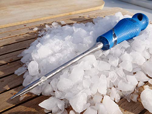 Cuda Stainless Steel Ice Pick for Breaking Ice - Durable, Non-Slip Handle, Tip Protector