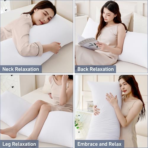 Full Body Pillow 20x54 for Side Sleepers | Soft Polyester Support