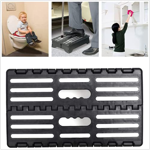 Portable Folding Step Stool, 5-Inch Lightweight Anti-Slip Stool, 300lb Capacity