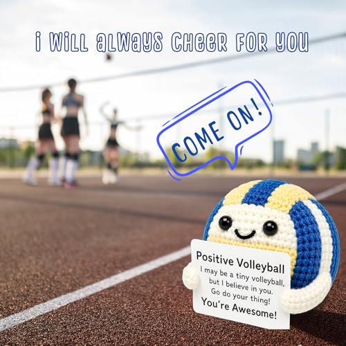 Handmade Crochet Volleyball Doll Emotional Support Gift for Players