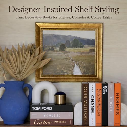 Aesthetic Faux Book Set of 4 - Modern Decorative Books for Coffee Table Decor