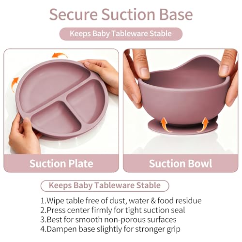 13-Piece Baby Feeding Set with Suction Plate, Bowls, Bibs, and Utensils