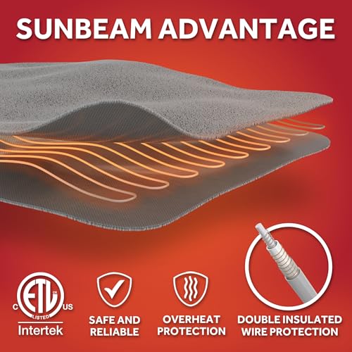 Royal Ultra Fleece Heated Throw Blanket - 50" x 60" Cabernet Red
