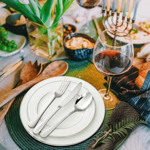 18/8 Stainless Steel Dinner Forks - 8-Inch Mirror Polished Set of 12