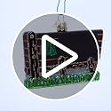 Yellowstone National Park Glass Blown Christmas Ornament