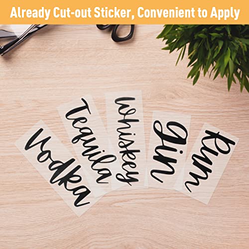 3 Sets Black Vinyl Label Stickers for Bartesian Cocktail Machine Bottles