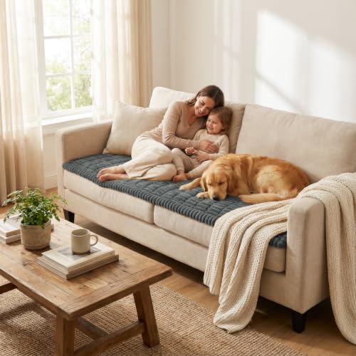 Non-Slip Washable Couch Cover for Dogs - Sofa Furniture Protector (27.6" x 59")