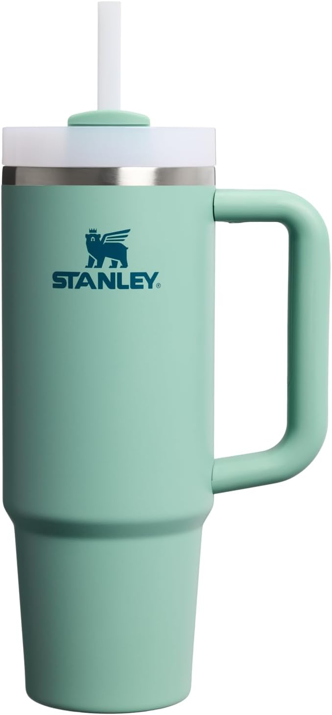 STANLEY Quencher H2.0 Tumbler - 30 oz Insulated Stainless Steel Cup with Handle & Straw | BPA-Free | Spring Green