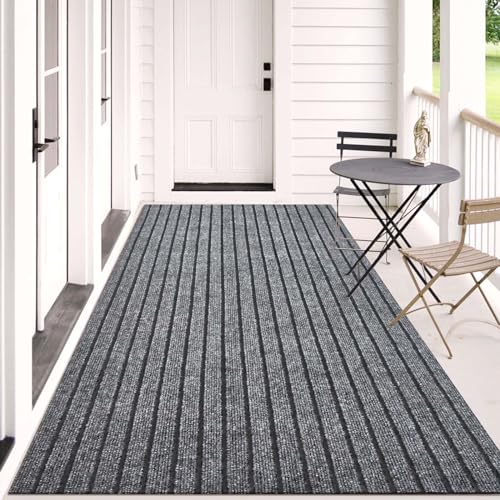 2ft x 6ft Waterproof Outdoor Runner Rug, Non-Slip Rubber Backing Carpet