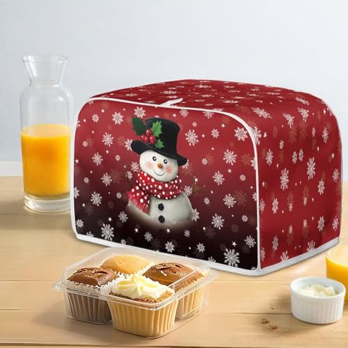 Christmas Snowflake 2 Slice Toaster Cover - Kitchen Dustproof Appliance Protector