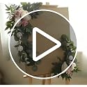 Artificial Wedding Flower Swag Set, Navy and Dusty Blue Floral Decor