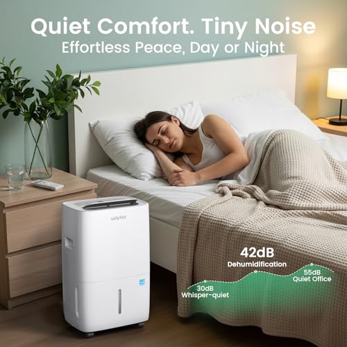 80 Pint Dehumidifier for Basement and Home with Auto Swing