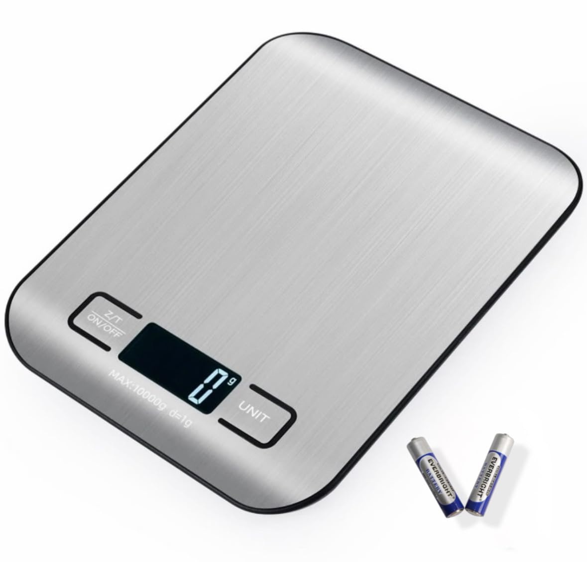 Skiennix Digital Kitchen Scale - Precision Food Scale in Grams & Ounces | Stainless Steel, Compact Design for Cooking & Baking