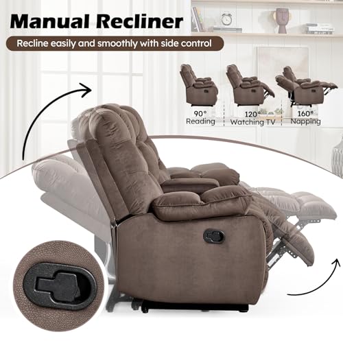 3-Piece Reclining Living Room Sofa Set with Massage and Loveseat Storage