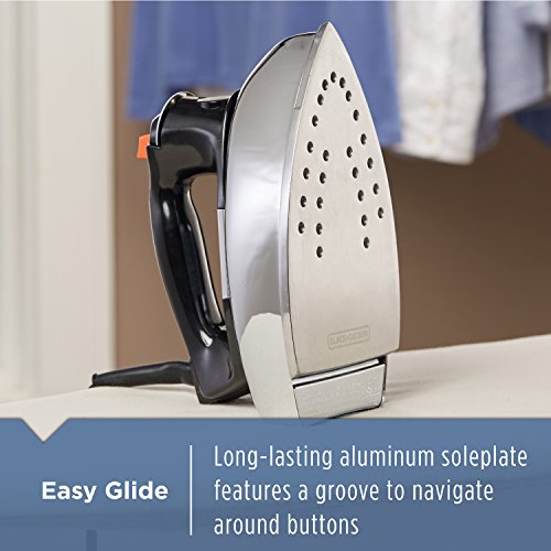 BLACK+DECKER Classic Steam Iron with Aluminum Soleplate and Auto Shutoff