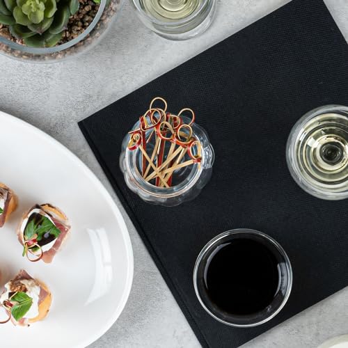 4 Inch Appetizer Picks, 1000 Knotted Knot Skewer Picks - Looped Knot, For Food Or Drinks, Brown Bamboo Cocktail Skewers, Twisted End, Looped End - Restaurantware