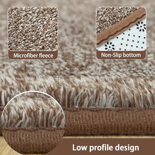 2x6 Memory Foam Runner Rug, Washable Non-Slip Carpet for Hallway and Kitchen