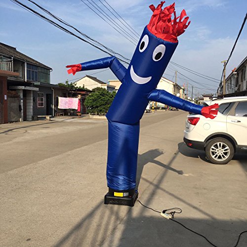 20ft Inflatable Sky Tube Man for Advertising - Giant Waving Arm Puppet, Outdoor Promotional Sign, No Blower Included