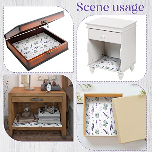 24 Sheets Scented Drawer Liners, Fresh Linen Fragrant Paper for Closet Dresser