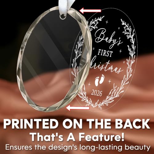 Baby's First Christmas Ornament 2026 - Keepsake Gift for New Parents