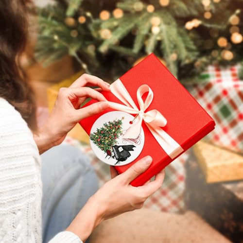 Thyle 3-Pack Christmas Piano Ornaments - Music Gift for Tree Decor