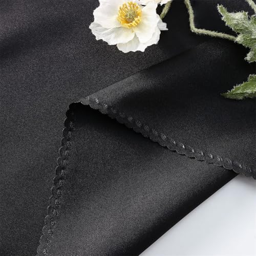 Halloween Black Cloth Napkins Set of 12 - Elegant Polyester Dinner Napkins