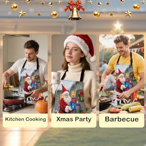 Nuxovilar Women's Pockets Apron Ytt09755 - Cooking, Baking, Christmas