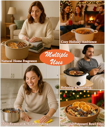 Natural Stovetop Simmer Pot Potpourri Kit with Dried Fruit and Spices