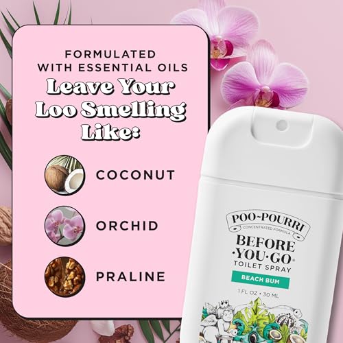 Poo-Pourri Beach Bum Before-You-Go Pocket Toilet Spray 1 Fl Oz