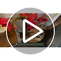 3-Tier Oval Side Table, Rustic Wood and Metal End Table for Small Spaces