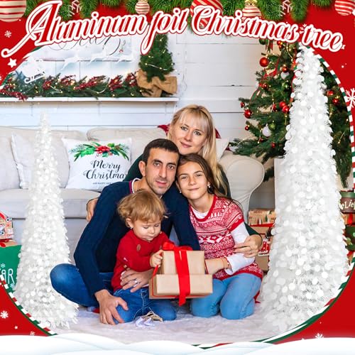 Leyndo 3/4/5 ft Collapsible White Artificial Christmas Tree - Assorted Sizes