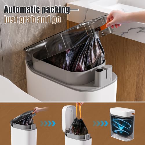 Smart Automatic Trash Can 3.5 Gallon Slim Motion Sensor Garbage Bin