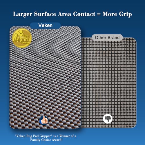 8x10 Ft Non-Slip Rug Pad for Hardwood and Tile Floors, Anti-Skid Carpet Mat