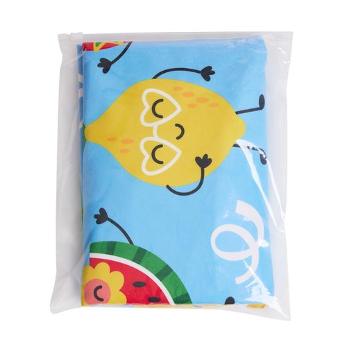 MADDY'S HOME Kids Hooded Beach Towel - Super Soft Absorbent Cotton Poncho for Boys & Girls, Bath Pool & Beach Use,Toddler to Teen (3-13 Years) (Blue Fruit)