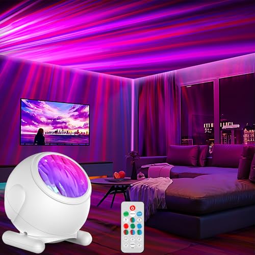 Northern Lights Galaxy Projector - LED Aurora Night Light with Remote