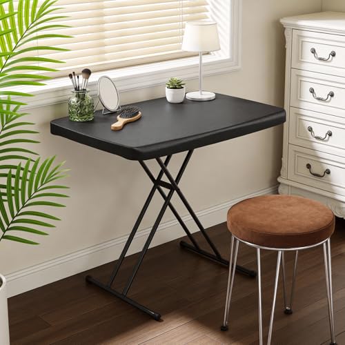 30-Inch Adjustable Height Folding Table, Heavy Duty Portable Utility Desk