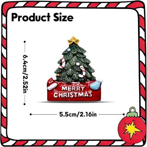 OFDNE Style13 Christmas Fridge Magnets – Cute Cane Candy Designs, 1Pcs