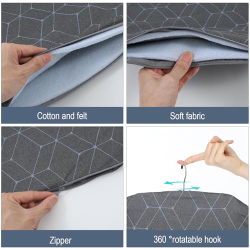 Hanging Ironing Pad and Steam Ironing Board with Protective Glove