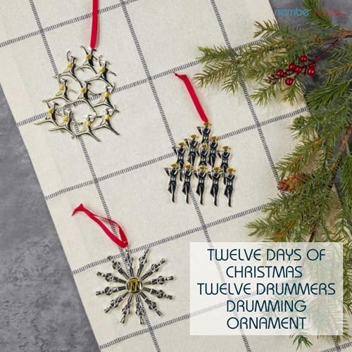 Nambé Twelve Days of Christmas Hanging Tree Ornament - 12 Drummers Drumming
