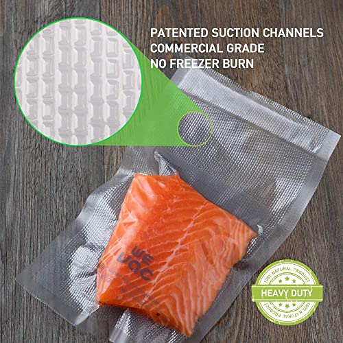 8x12 Inch Vacuum Sealer Bags, 200 Precut Quart Bags with Cutter Box