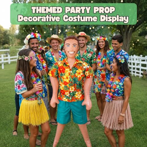 59-Inch Inflatable Party Display Figure with Funny Sash - Photo Prop