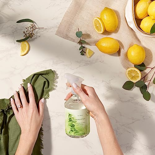 Thymes Eucalyptus Countertop Spray 16.5 fl oz – Pack of 1, Fresh Eucalyptus