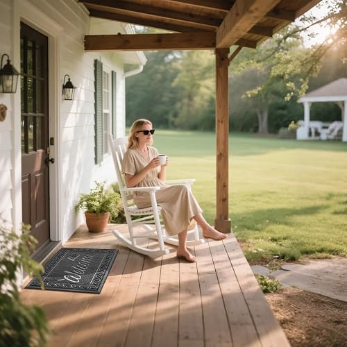 Heavy Duty Indoor Outdoor Door Mat - Non-Slip Entry Welcome Mat, 29.5x17"