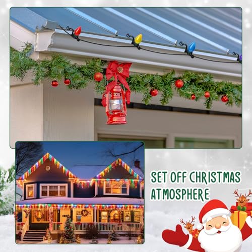 500pcs Christmas Light Clips for C7 & C9 Bulbs - Gutter & Roof Hangings
