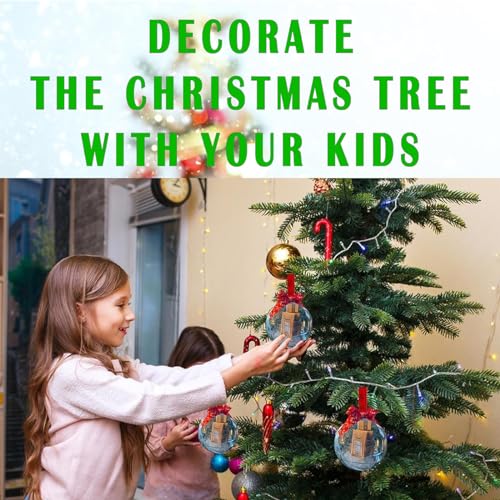 Christmas Gift Box Ornaments Set - Clear Mini Holiday Tree Decorations