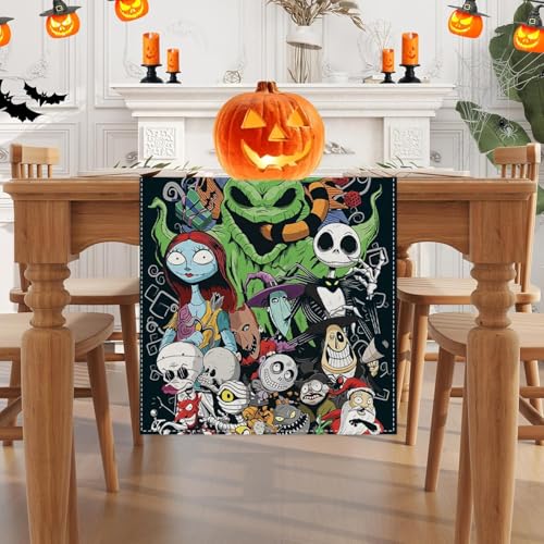 FARMNALL Halloween Fall Table Runner 13x72 Inches Kitchen Dining Decor