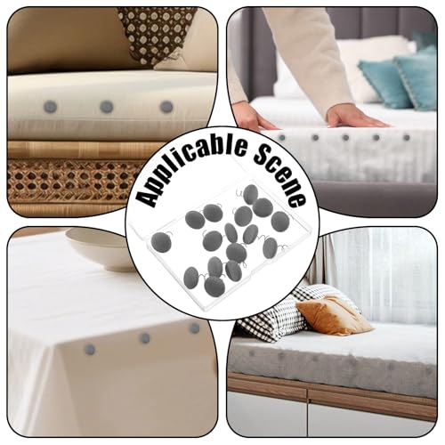 15 Grey Bed Skirt Twist Pins - Durable Fabric Fasteners for Upholstery